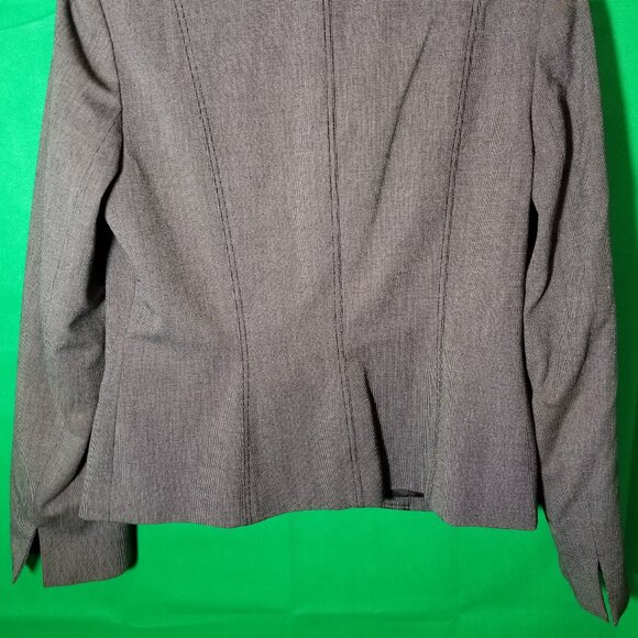 Calvin Klein Women Blazer Size 10 Gray Single Breast 3 Button Office Business - Picture 4 of 6